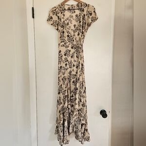 Floral Print Wrap Dress